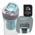 thumbnail image 3 of Contigo Clybourn Plastic FreeFlow Filter Water Bottle with AUTOSEAL Lid 24 oz., Salt, with Replacable Filter, 3 of 6