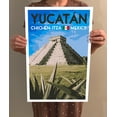 thumbnail image 4 of Yucatan Chichen Itza Mexico Vintage Travel Poster / Postcard WPA Style Art Print, 4 of 4