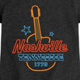thumbnail image 3 of Instant Message - Nashville Neon Guitar Sign Fitted Short Sleeve Graphic T-Shirt, 3 of 6