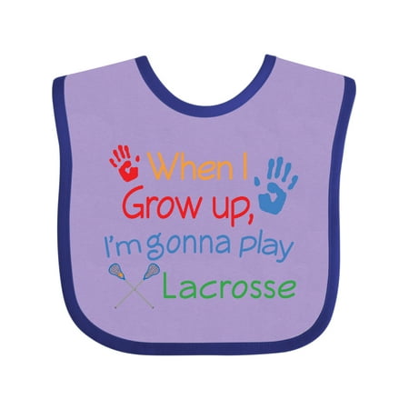 

Inktastic Lacrosse Baby Gift Baby Boy or Baby Girl Bib
