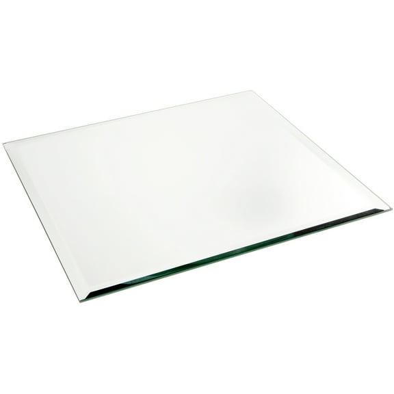 Plymor 12" Square, 5mm Thick Beveled Glass Mirror