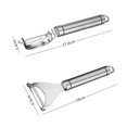 thumbnail image 2 of Juego de 2 piezas de cuchillo de pelar de acero inoxidable 304, cuchillo de pelar multifuncional, pelador, cuchillo de pelar, herramienta de cocina ER, 2 of 5