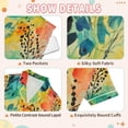 thumbnail image 4 of FORMRS Kids Short Sleeve Top and Pants Pajama Set Unisex Satin 2-Piece Sleepwear, Sizes 11-12Y, Colorful Plants, 4 of 8