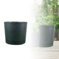 thumbnail image 1 of LNGOOR 10 Inch  Planters For Indoor Plants With Drainage Holes And Removable Base  Saucer Modern Decorative For Outdoor Garden Planters GN1, 1 of 9