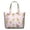 White-27, variant on Vintage Floral Hippie Weekender Tote, Lightweight Zippered Bag with Interior Organization, Boho Chic for Trips