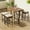 5 Piece, variant on Royard Oaktree 10-Piece Patio Dining Set, Outdoor Rattan Bar Height Dining Tables with Foldable Wood Tabletop and 8 Stools, Wicker Furniture Bar Set with Removable Cushions for Backyard Garden, Brown