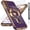 Deep Purple, variant on Dteck for Samsung Galaxy A36 5G Case with Screen Protector (2 Pack), Love Heart Kickstand Plated Edge Slim Soft TPU Shockproof Phone Cover,Purple