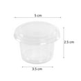 TUIBELYN Clear Portion Cups with Lids for Sauces and Dips