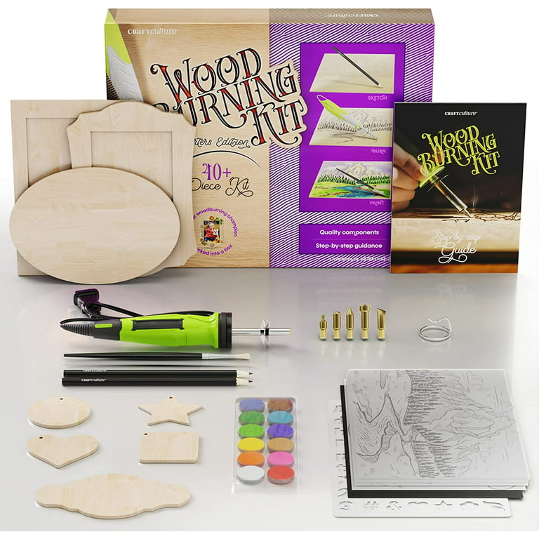 Beginners Wood Burning Kit for Kids and Teenage Boys & Girls - Cool Gifts  for Boy or Girl Craft Projects. Best Gift Idea for Older Children. Teen  Woodburning DIY Hobby Kits. Art