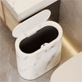 thumbnail image 5 of Compact Plastic Trash Can with Lid Waste Container for Small Spaces, 5 of 7