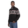 thumbnail image 4 of Chaps Men's & Big Men's Quarter Zip Pull Over Holiday Snowflake Sweater, Sizes S-2XL, 4 of 6