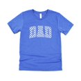 thumbnail image 5 of Checkered Dad Shirt for Men Trendy Vintage Graphic Tee for Cool Father Heather Blue Shirt Adult 2XL, 5 of 6