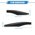 thumbnail image 6 of 4pcs Car Roof Rack Side Rails End Cover Cap Compatible for Lexus RX350 RX400h RX330 2003-2009 Black, 6 of 6