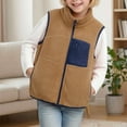 thumbnail image 2 of NIEWTR Fleece Lined Thickened Fall And Winter Vest For Baby And Young Kids A Warm Open Front Outerwear Vest Suitable For Boys And Girls, 2 of 5