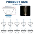 thumbnail image 2 of Uxcell 20 Degree 20mm High Power LED Lens, 30 Pcs LED Reflector Collimator Acrylic Optical PMMA Smooth Surface Lenses Focusing LED Lens for 1W LED Light Lamp Bulb Spotlight Panel, Clear, 2 of 6