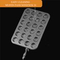 thumbnail image 3 of Muffin Cupcake Pan, Muffin Tins Nonstick 24, Muffin Top Cookie Cheese Cake Pan for Baking, Toast Oven Baking Supplies Non Stick Cake Pans Muffin Cups, 3 of 7