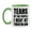 White/Light Green, variant on Funny Triathlon Mug - "Tears Of The People I Beat At Triathlon" - 11Oz Or 15Oz Ceramic Coffee Cup
