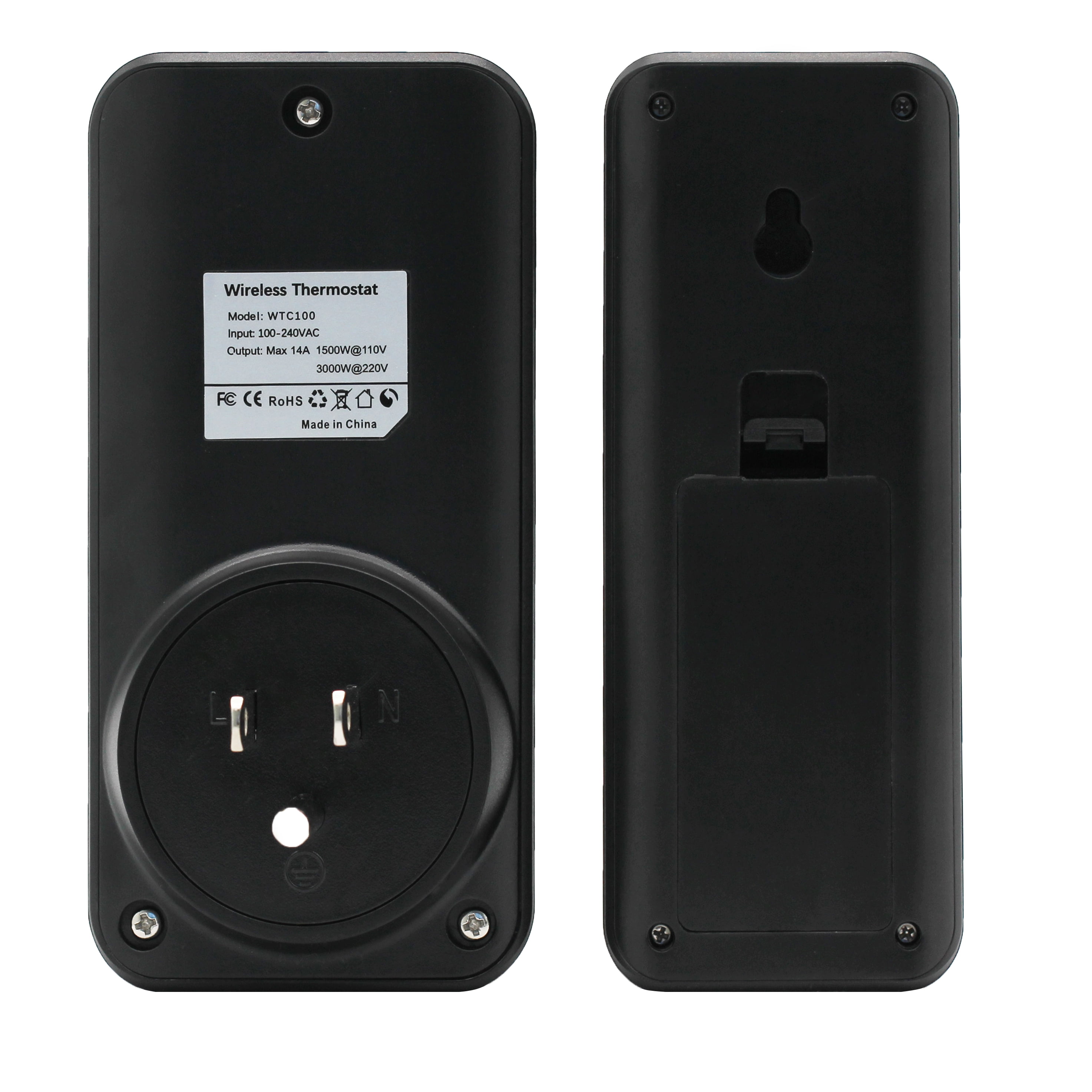 DIGITEN Temperature Controller Wireless Thermostat Outlet Greenhouse Thermostat Wine Cooler Plug-in Temperature Controller Reptile Temperature Control Outlet Remote Control Tempreature Build-in Sensor
