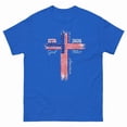 thumbnail image 2 of Patriotic Cross Shirt, God Bless America Christian Tee, 1776-2026 USA Flag T-Shirt, America 250th Anniversary Gift, 2 of 3