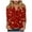 Watermelon Red, variant on larppty 3/4 Length Sleeve Womens Christmas Tops Casual Loose Comfort Festival Holiday Party Shirts 2025 (White, L)