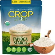 Crop By Pop - Organic Tapioca Starch USDA Organic Non GMO (40 oz 2.5 Lb) All Natural, Keto, Vegan, Kosher
