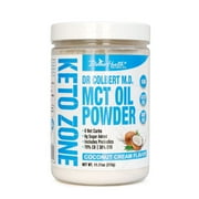 Divine Health MCT Oil Powder | Coconut Cream Flavor | Recommended in Dr. Colbert's The Keto Zone Diet Book | 30 Day Supply | 75/C8 25/C10 | 0 Net Carbs | All Natural Keto Approved For Ketosis | 315g