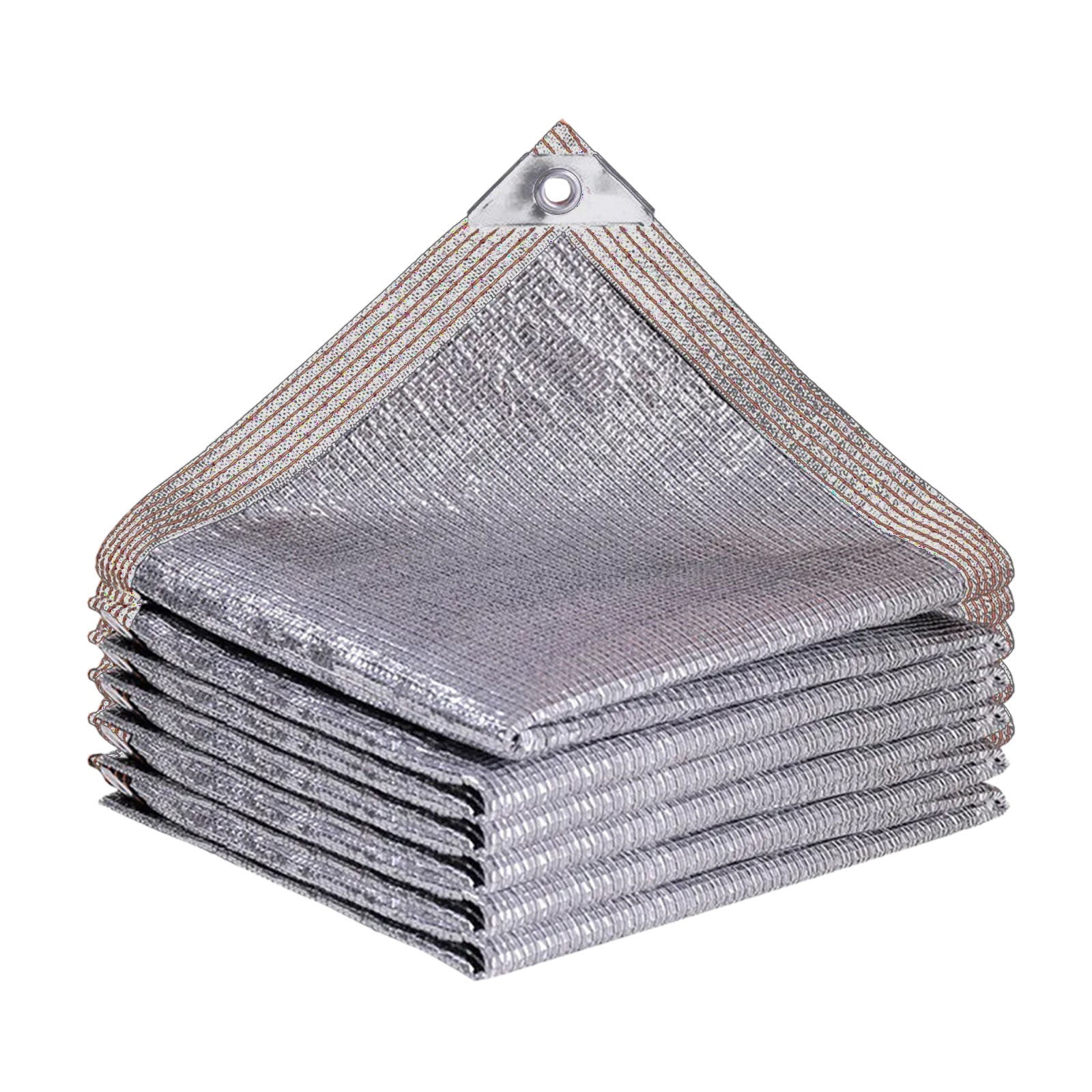 Xecvkr Sunshade Heat Insulation Outdoor Net Polyethylene UV Blocker Weather Resistant Garden Patio Greenhouse Plants Protection Shade Cloth 1 Pack Silver