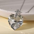 thumbnail image 5 of Glass Heart Pendant Necklace Fashion Charm Chain Necklace Clavicle Chain--White AB-Product code 36335 White AB, 5 of 5
