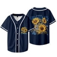thumbnail image 1 of Jay Wheeler Veste de Baseball Botanique Tee Girasoles Album Merch Unisexe Col en V Manches Courtes T-Shirts, Style 1,TP, 1 of 6
