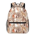 thumbnail image 1 of Disketp Woodland Animals in Neutral Tones Mochila Estampada para Hombre y Mujer – Mochila Ligera Clásica con Múltiples Bolsillos para Universidad, Trabajo y Viajes-One Size, 1 of 5