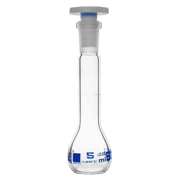 Volumetric Flask, 5ml Class B Tolerance 0.05ml 10/19 Polypropylene