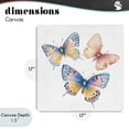 thumbnail image 4 of Stupell Industries Bohemian Whimsical Butterfly Trio Canvas Art, 17 x 17, by Creative Studio, 4 of 8