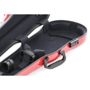 GEWA Violin Case, Air 1.7, Shaped, 4/4, Red/Black, High Gloss, w/Subway Handle