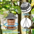 Peach & Pepper Bird Feeders for Outside,Small Hanging Wild Bird Feeder