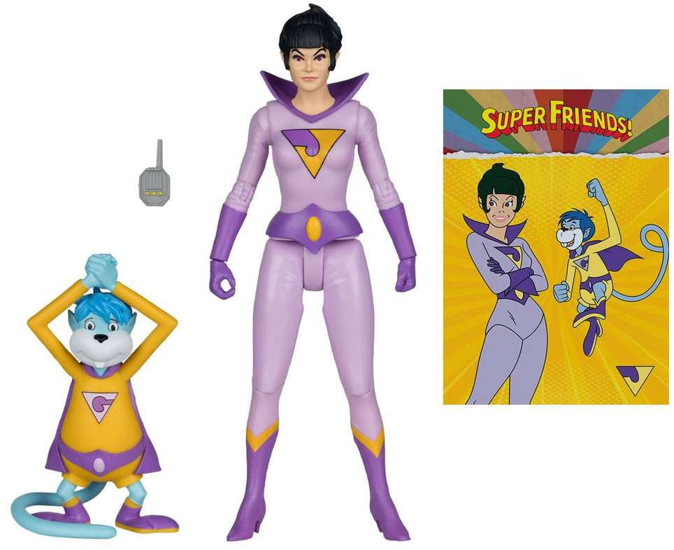 Dc Retro 6In Action Figure - Super Friends - Jayna and Gleek