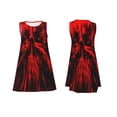 thumbnail image 7 of KLL The Red Head Skull Pattern Womens Summer Dresses 2025,Loose Round Neck Sleeveless Sundresses Tank Dresses with Pockets, 7 of 7