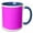 Blue/White, variant on 3drose, Magenta Neon Pink - Plain Simple Solid Color - Purple-pink - Girly Girl Bright Vibrant Purply Pink, 15oz Mug