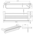 thumbnail image 2 of Avanities 24 pouces Porte-serviettes multi-tiges en chrome AI-34608, 2 of 2