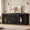 Black, variant on Nordee 94.5” Double Dog Crate Furniture for 2 Large Dogs, Wooden Dog Cage Extra Large Breed with Divider & Solid Metal Tube,White