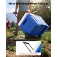 thumbnail image 4 of VEVOR Hard Cooler, 45QT Portable Rolling Cooler with Wheels, Leak-Resistant Coolbox Keeps Contents Cool for 48 Hours, Ice Retention Insulated Chests, Ultra-Light for Outdoor Picnics, Grill, Camping, 4 of 9