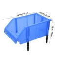 thumbnail image 2 of HOMEMAXS Screw Box Plastic Stacking Bin Snack Sort Storage Bin Hardwares Storage Holder, 2 of 8