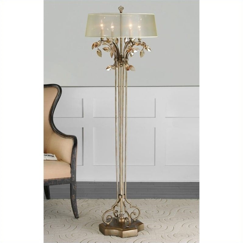 Uttermost Alenya Burnished Gold Metal Floor Lamp
