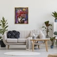 thumbnail image 3 of Stupell Industries Cat & Flower Chinoiserie Botanical & Floral Painting Gold Floater Framed Canvas Art Print Wall Art, 25 x 31, 3 of 10
