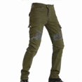 thumbnail image 2 of (Army Green-XS)Motorcycle Riding Jeans Motorbike Racing Pants Off-Road Outdoor Automobile Cycling Trousers With, 2 of 5