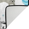 thumbnail image 4 of SKYSONIC Lightweight Non Slip Carpet Mats Area Soft Rugs Floor Mat Rug Decoration for Kids Room Living Room 60 x 39 inches Cartoon Antarctica Map, 4 of 6