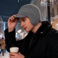 thumbnail image 3 of Visland Men Knitted Hat with Fleece Lining All-Weather Protection Ear Coverage Hat Stretchy Design Winter Windproof Hat, 3 of 8