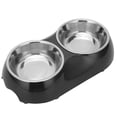 thumbnail image 2 of Cuencos Dobles Para Mascotas, Suministros Firmes Y Duraderos Para Mascotas, Cuenco Alimentador De Agua Para Alimentos Para Mascotas Para Alimentar Alimentos Y Agua Para Todos Los, 2 of 8