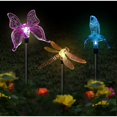 thumbnail image 1 of 3 Pack Butterfly, Hummingbird, Dragonfly, Solar Powered LED Solar Garden Lights, Multicolor, 1 of 5