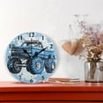 thumbnail image 2 of Stars Monster Truck Black 10 inch Wall Clocks Non Ticking Easy to Read Battery Decorative for Home Bathroom Kitchen Bedroom Living Room, 2 of 8