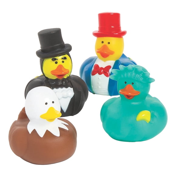 Patriotic Icon Rubber Duckies, Toys, Fourth of July, 48 Pieces